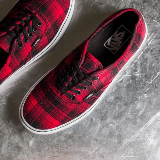 Mens plaid sale vans