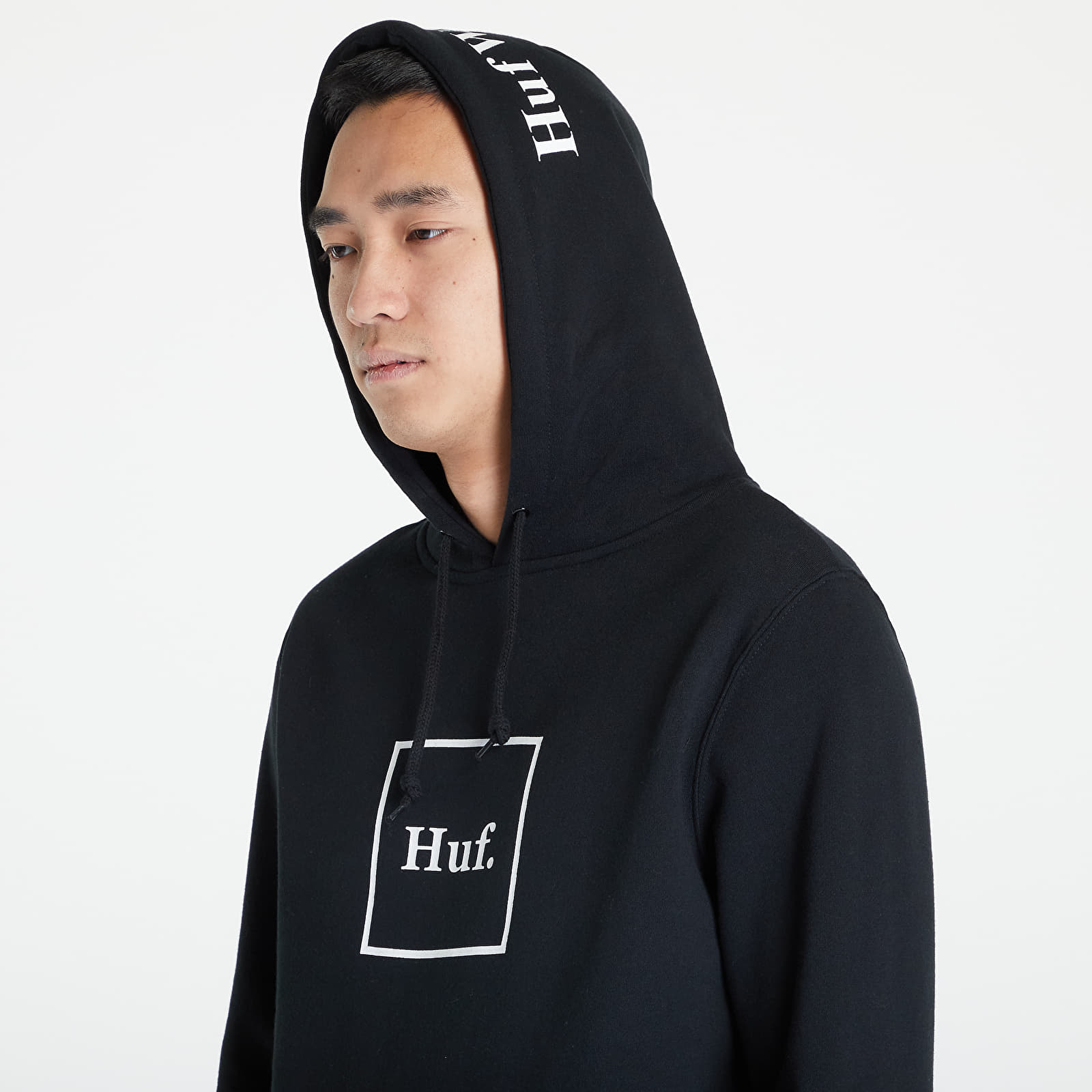 Sweatshirts HUF Essentials Box Logo P/O Hoodie Black