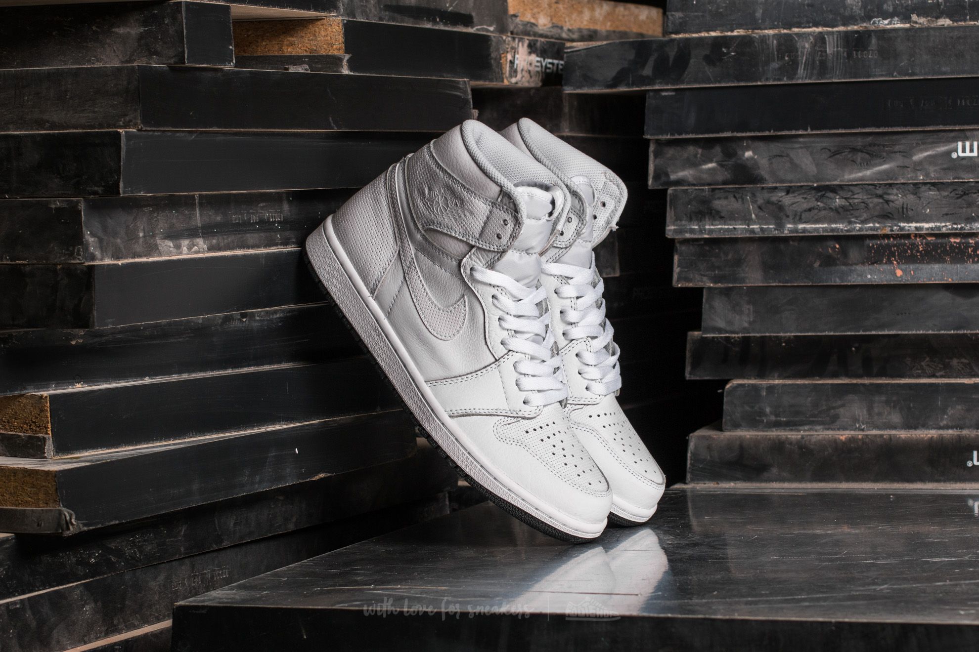 Herren Sneaker und Schuhe Air Jordan 1 Retro High OG White/ Black