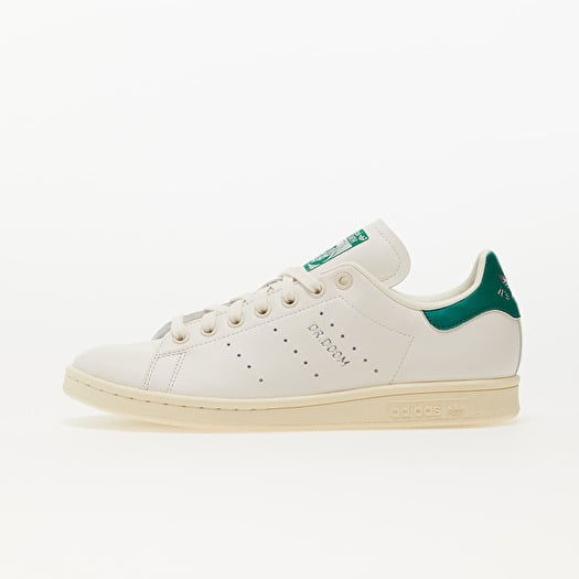 Stan smith white & green clearance shoes