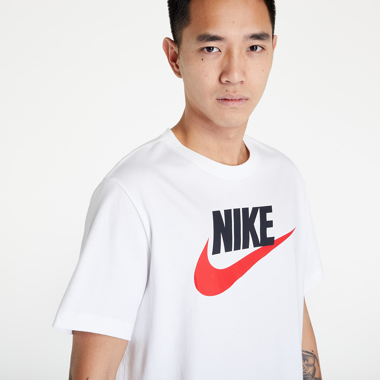Koszulki Nike Sportswear Futura Icon Tee White/ Black/ University Red