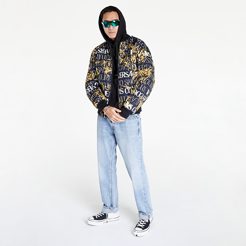 Versace Jeans Couture Revers Logo Jacket Black/ Gold | Footshop