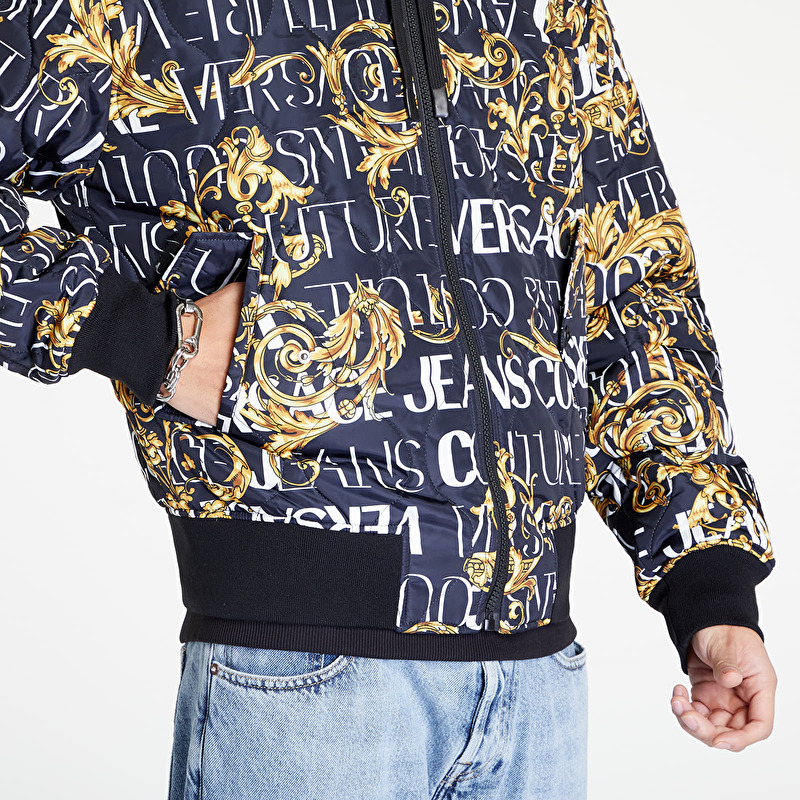 Versace Jeans Couture Revers Logo Jacket Black/ Gold | Footshop