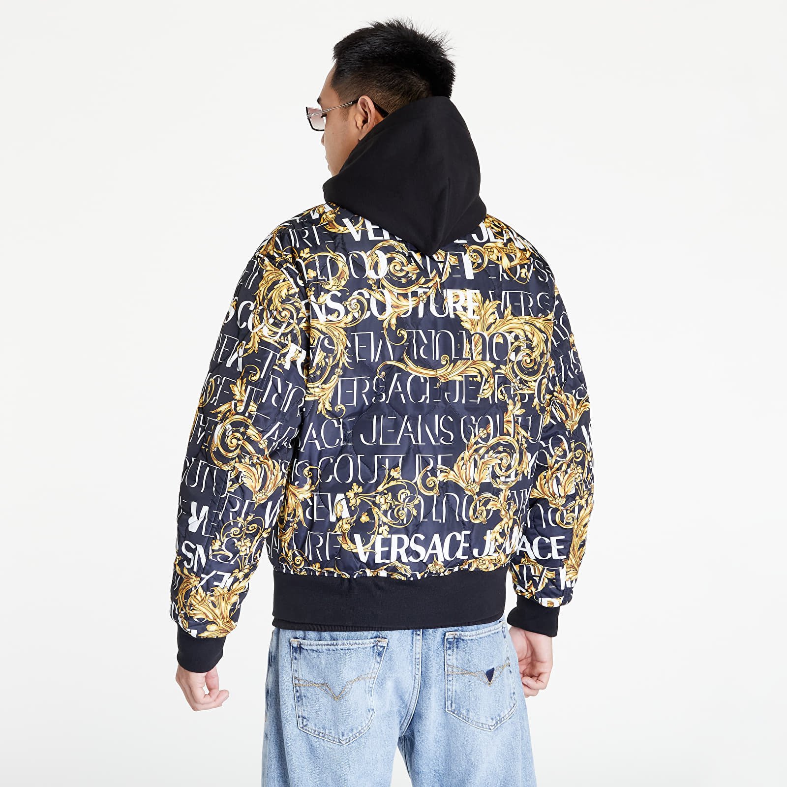 Куртки и пальто Versace Jeans Couture Revers Logo Jacket Black/ Gold
