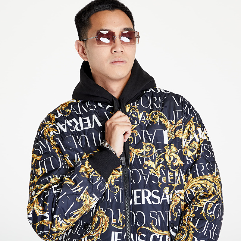 Versace Jeans Couture Revers Logo Jacket Black/ Gold | Footshop
