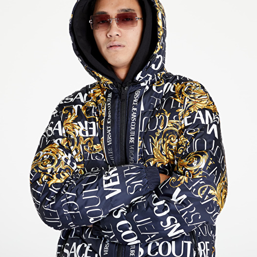 Versace Jeans Couture Revers Pr Placed Logo Jacket Black/ Gold