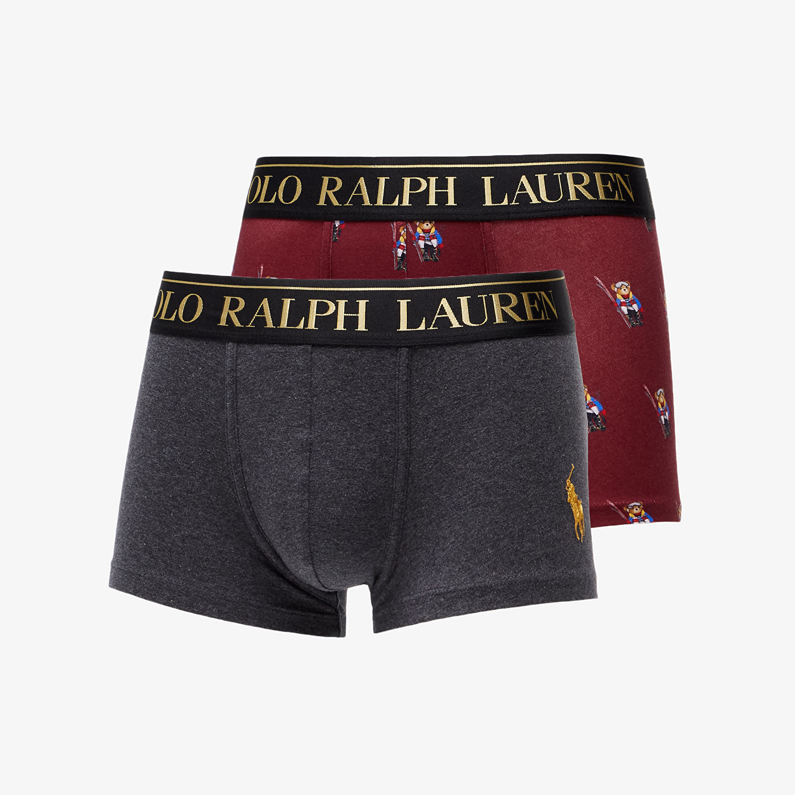 Trunks Ralph Lauren Polo Trunk Gb 2-Pack Charcoal/ Holiday Red
