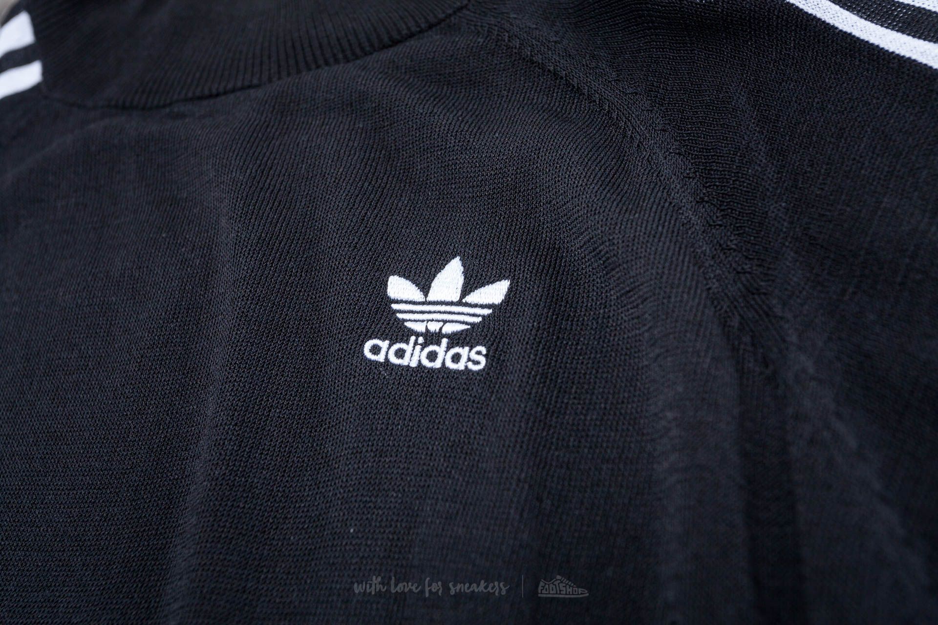 Suéteres adidas 3 Stripes Sweater Black