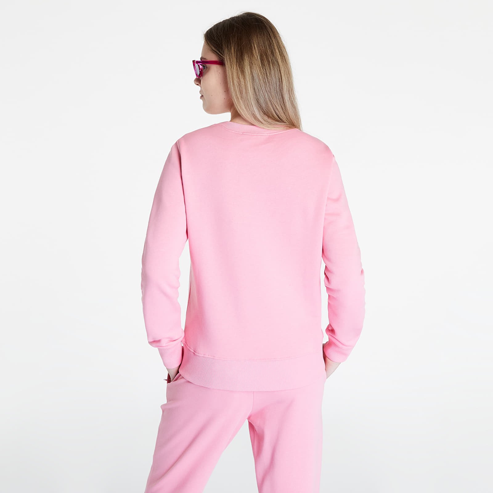 Bluzy Versace Jeans Couture R Logo Embro Sweatshirts Rose/ Silver