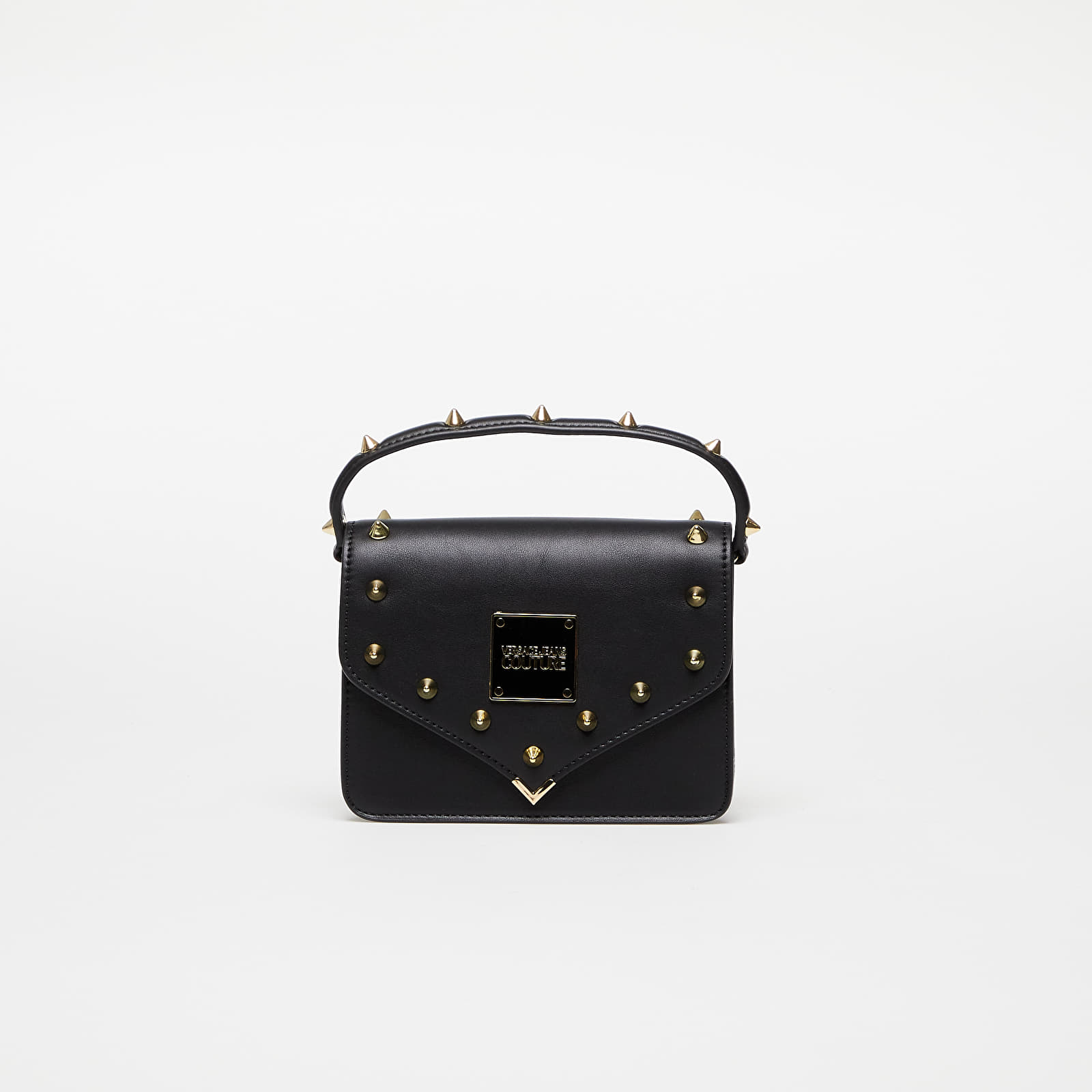 Handbags Versace Jeans Couture Studs Revolution Classic Bag Black