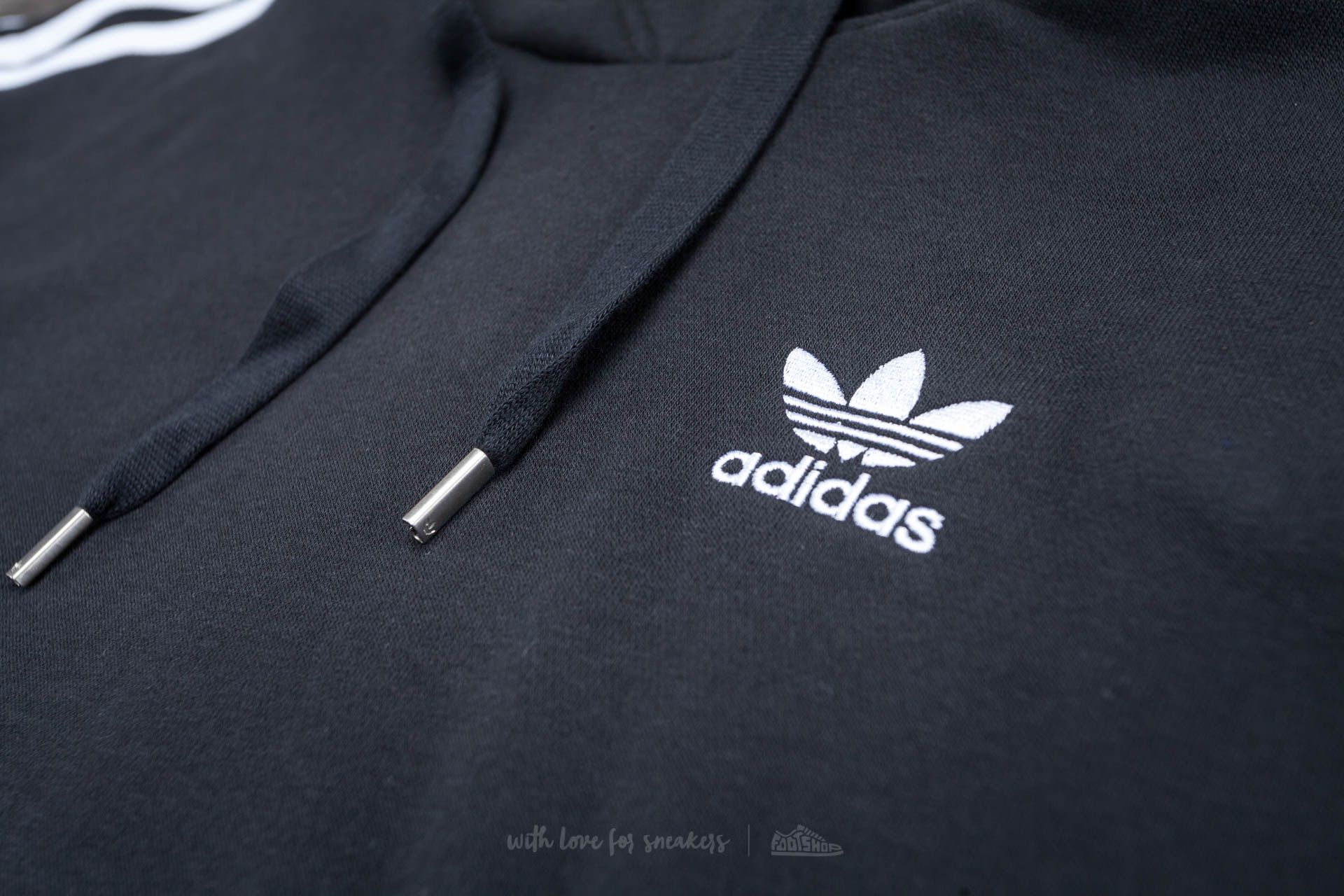Obleke  adidas 3 Stripes Hoody Dress Black