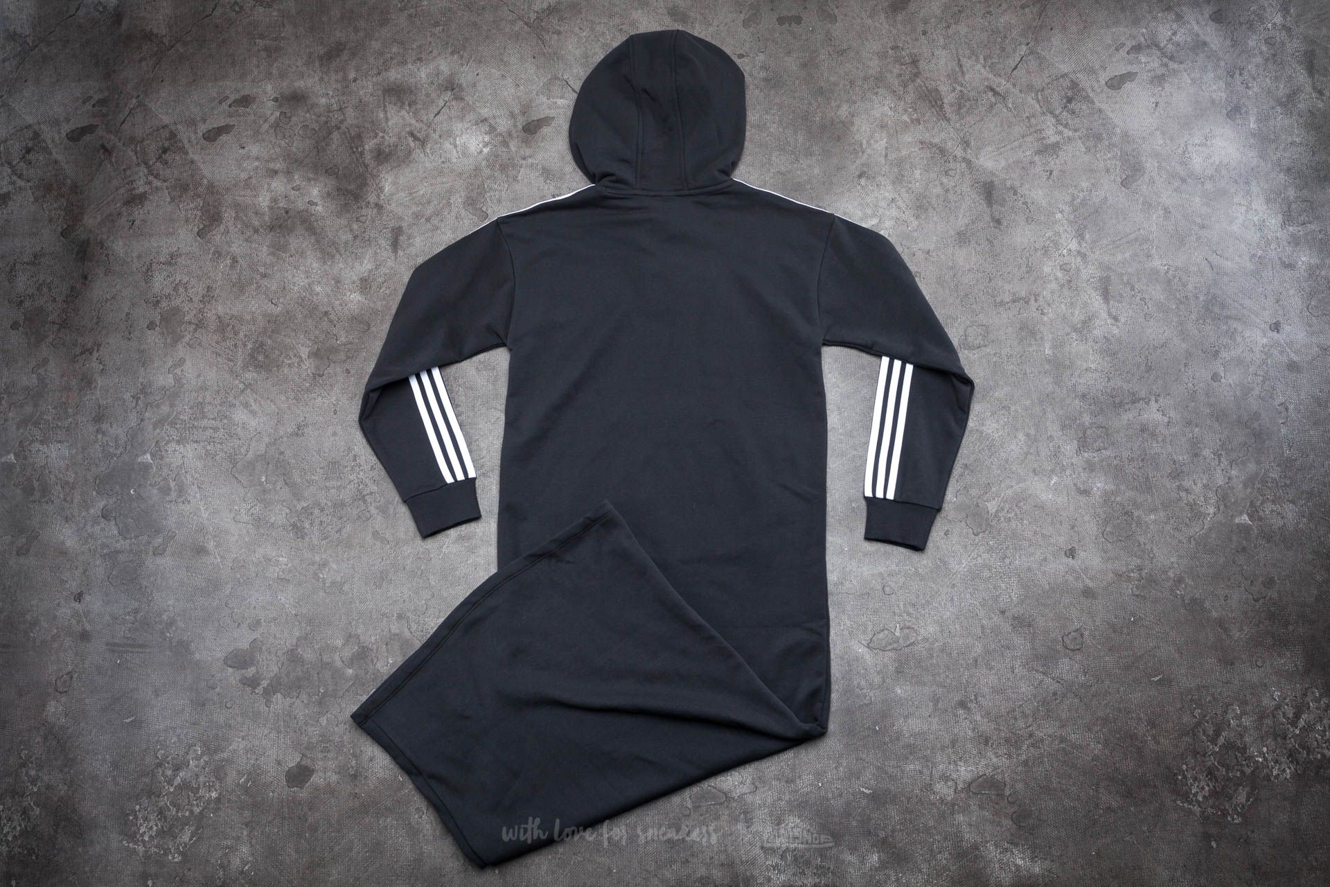 Obleke  adidas 3 Stripes Hoody Dress Black