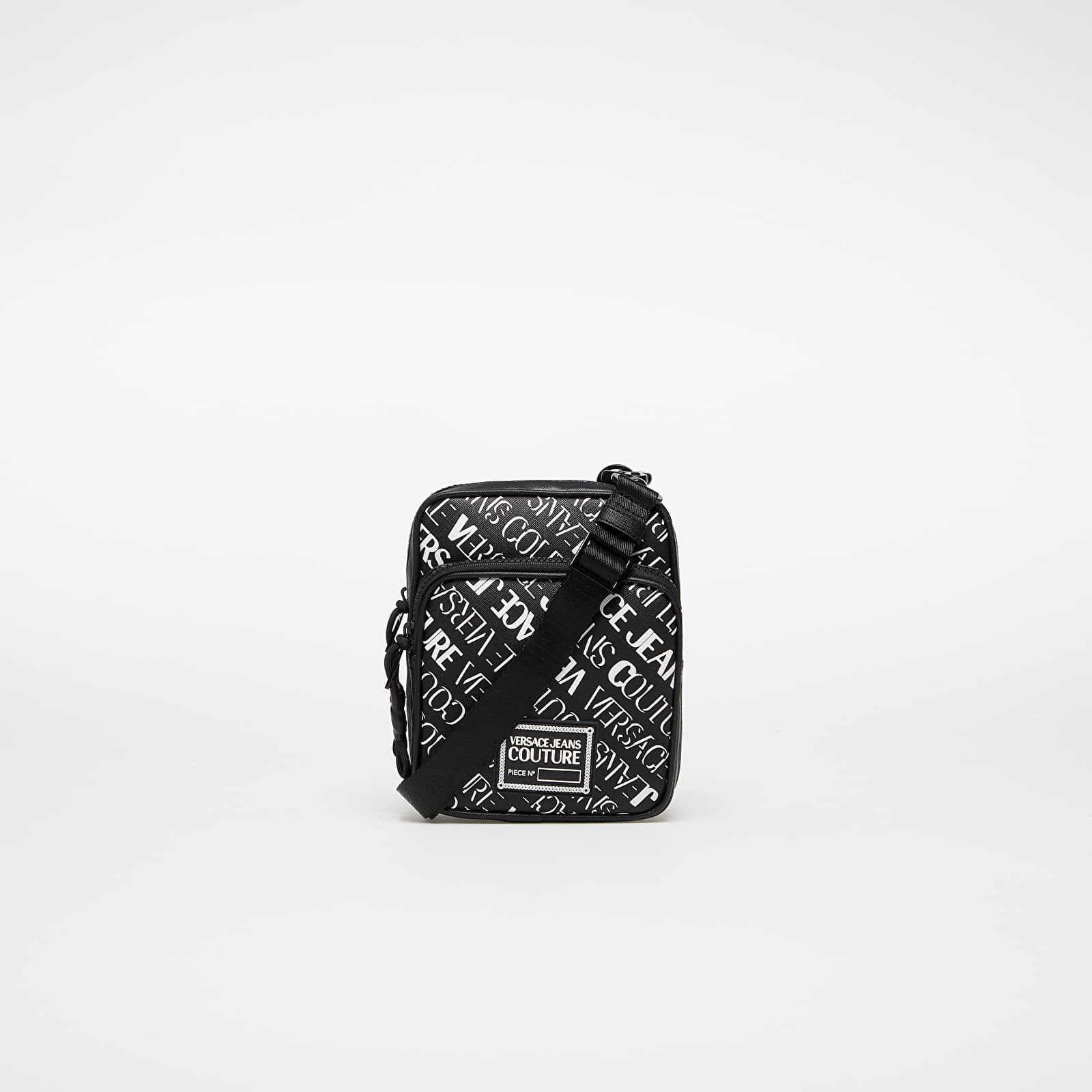 Τσάντες ώμου Versace Jeans Couture Range Logo Lettering Bag Black/ White