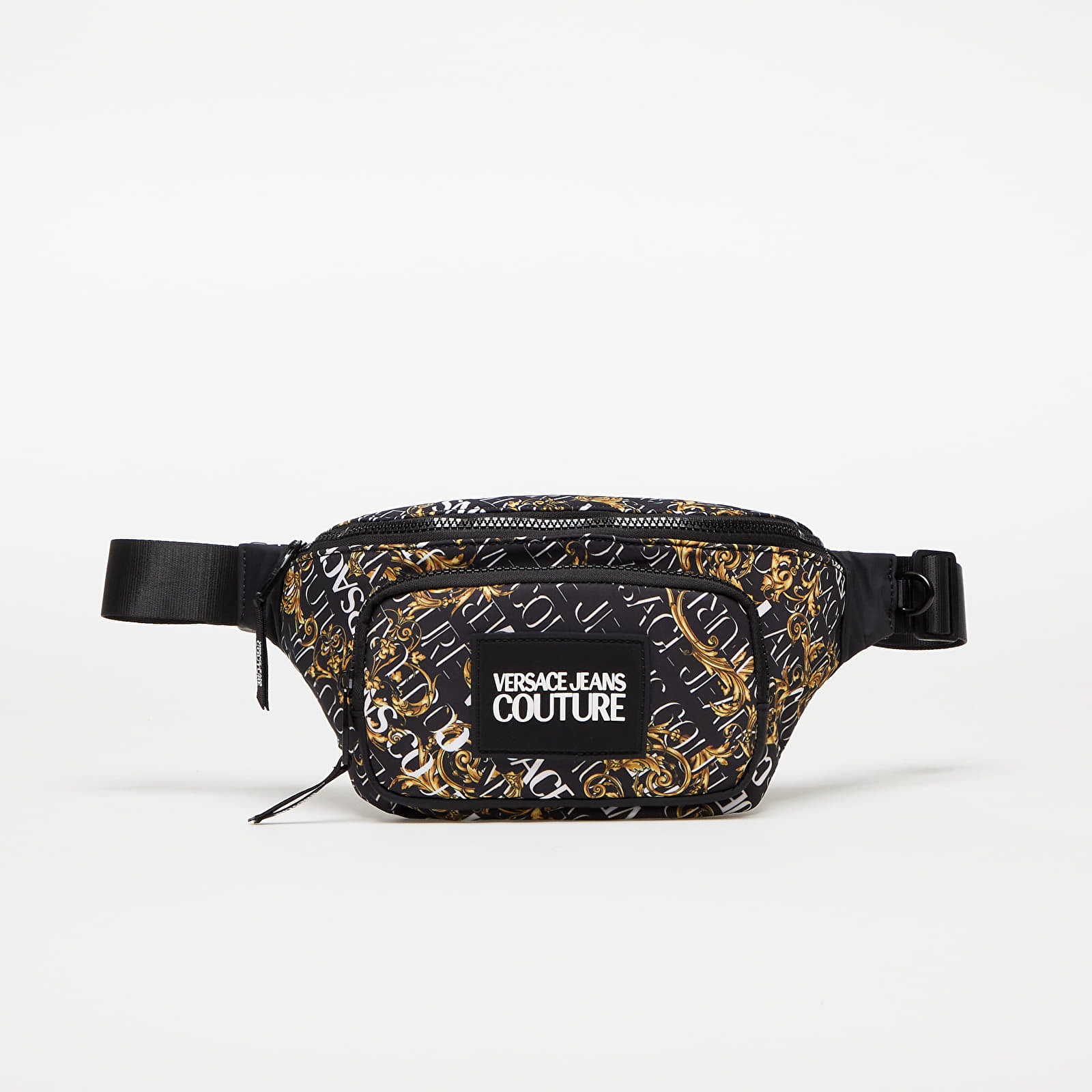 ♂♀新品・ウエストバッグ【Versace Jeans Couture】黒黄白 ヴェルサーチェ ジーンズ クチュール VERSACE JEANS COUTURE バッグ