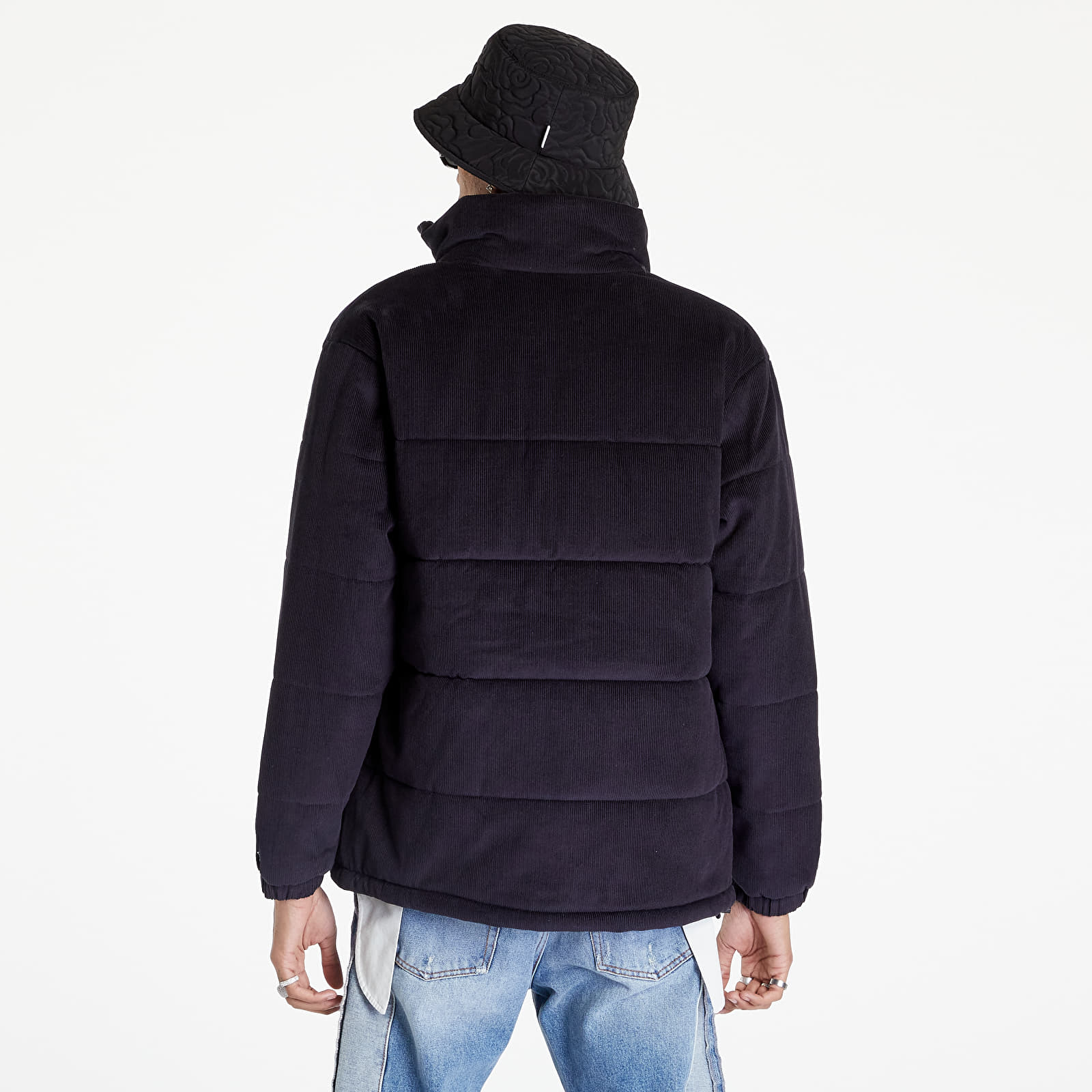 Jackets New Era Mlb Cord Puffer Jacket New York Yankees Navy/ White