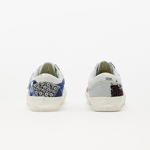 Vans old skool sales bleu et blanc