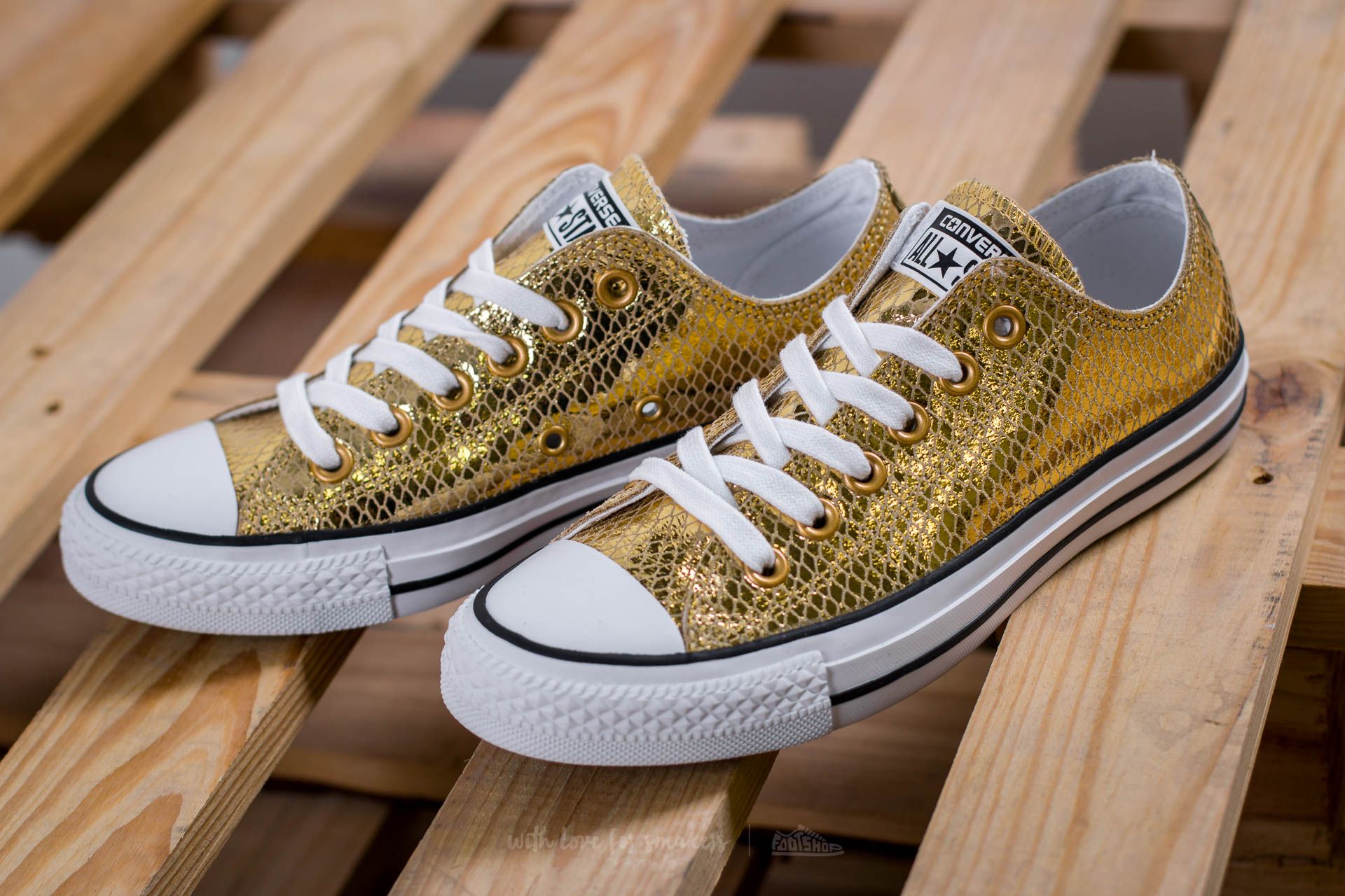 Damen Sneaker und Schuhe Converse Chuck Taylor AS OX Gold/ Black/ White
