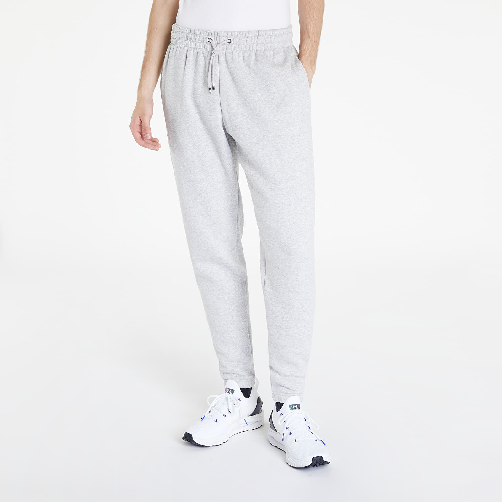 Pants and jeans Under Armour Essential Fleece Jogger Ghost Gray Medium Heather/ White