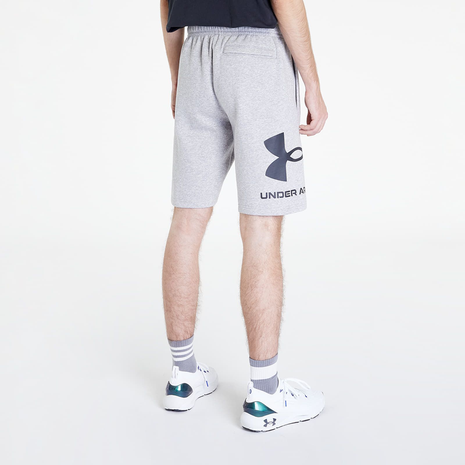 Shorts Under Armour Rival Fleece Big Logo Shorts Gray/ Black