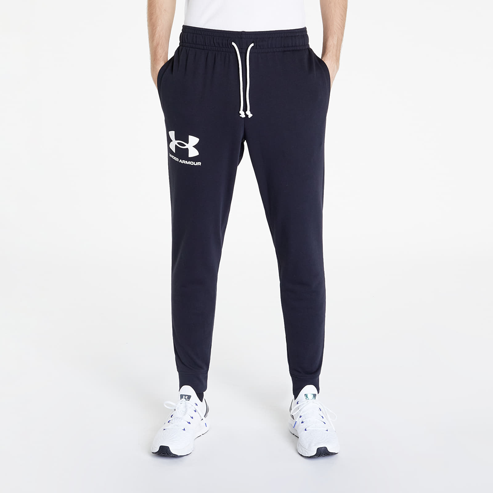 Pants and jeans Under Armour Rival Terry Jogger Black/ Onyx White