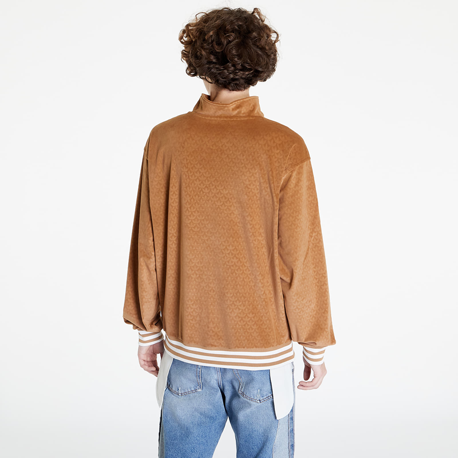 Jakas un mēteļi adidas Funnel Velour Brndes