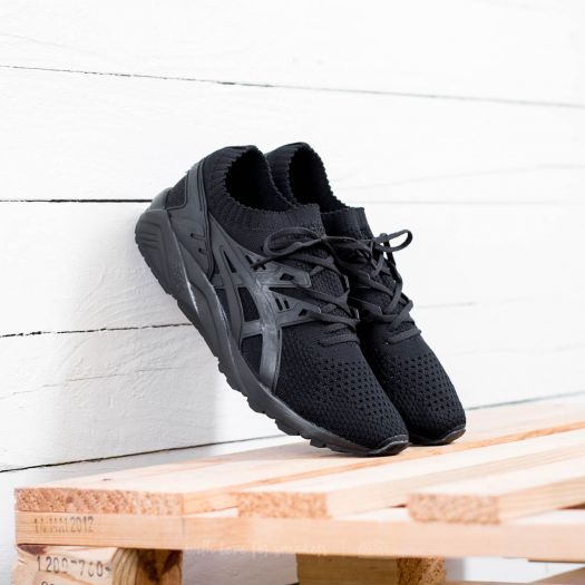 Men s shoes Asics Gel Kayano Trainer Knit Black Black Footshop