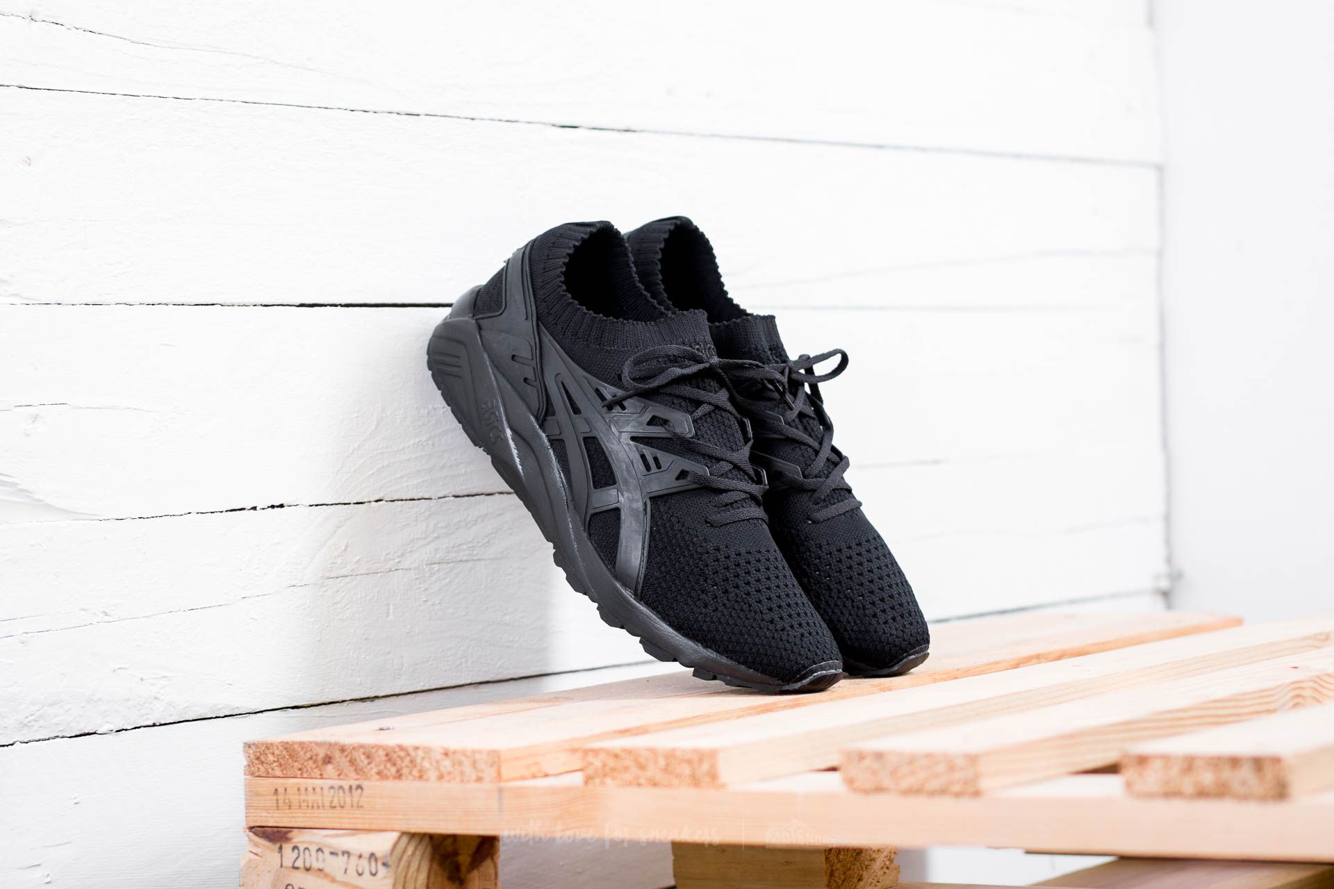 Asics kayano knit black discount