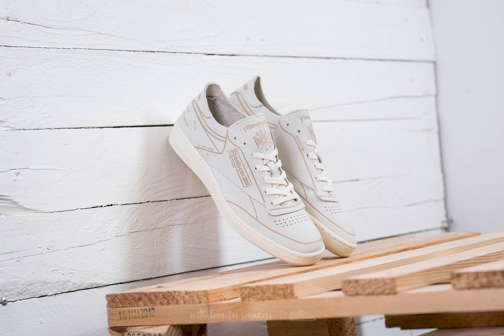 Scarpe uomo Reebok Club C 85 HMG Classic White/ Urban Grey