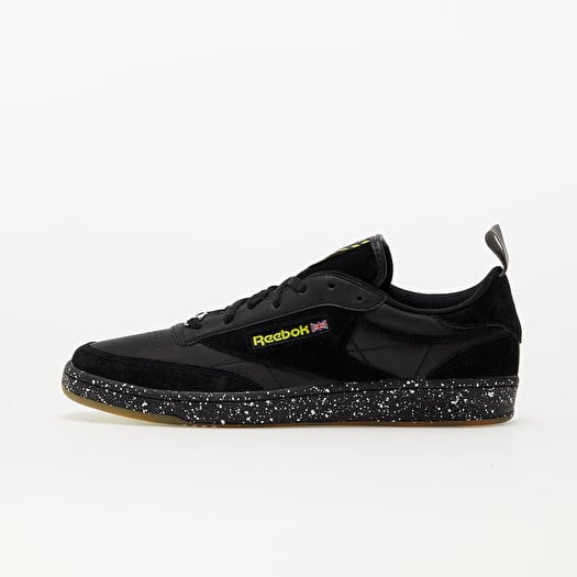 Men s shoes Reebok Club C 85 Faces Laces Black Hero Yellow