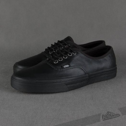 Men's shoes Vans Authentic - Black (leather) (VQERL9M VB3) | Footshop