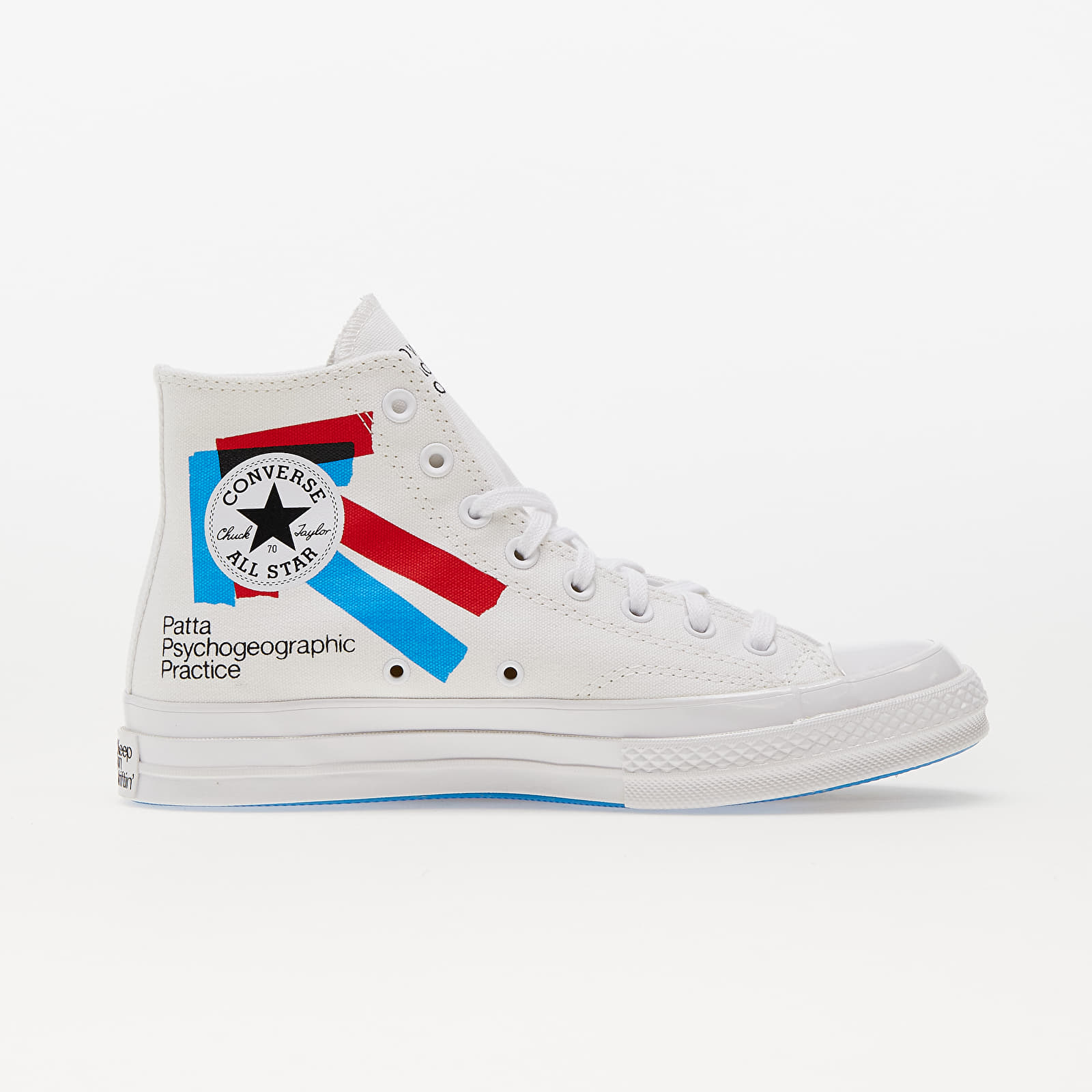 Moški čevlji Converse x Patta Chuck 70 White/ Fiery Red/ Diva Blue
