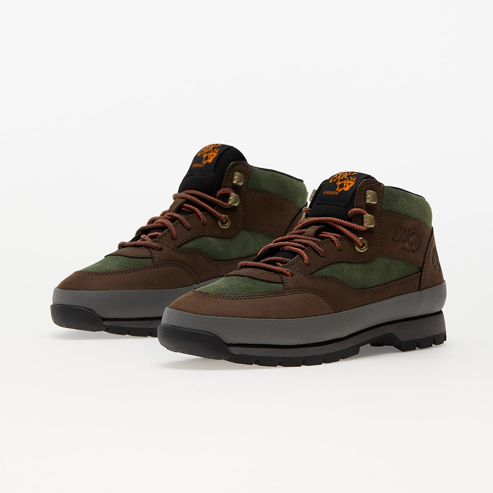 Férfi cipők Vans x Timberland Half Cab Hiker Green/ Brown