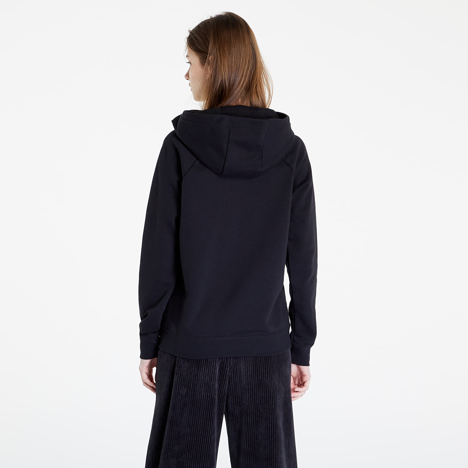 Mikiny Nike Sportswear Essential Funnel-Neck Fleece Sweatshirt Black/ White