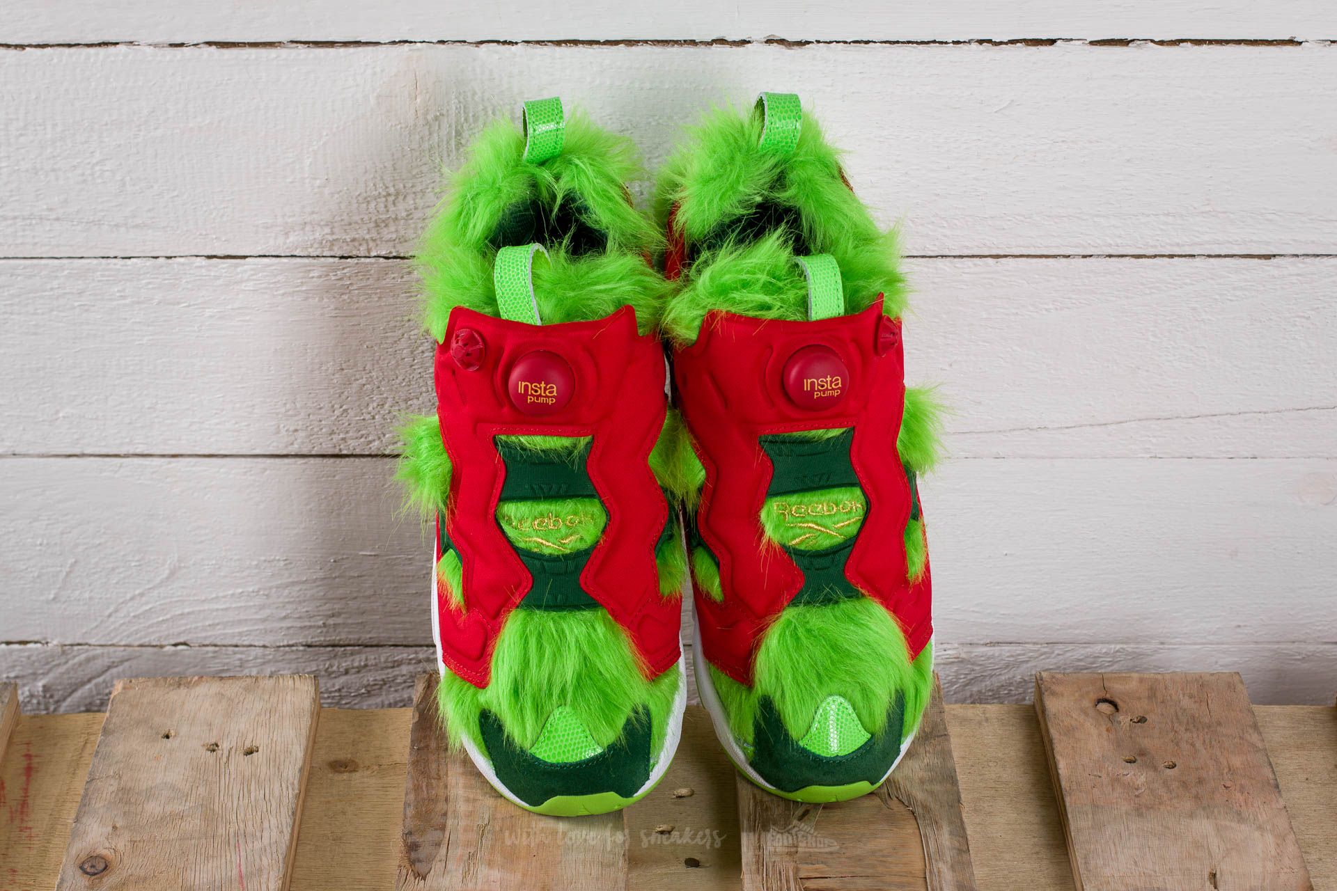 Pánske tenisky a topánky Reebok Instapump Fury CV Semi Solar Green/ Scarlet/ Pine Green/ Gold Metallic/ White