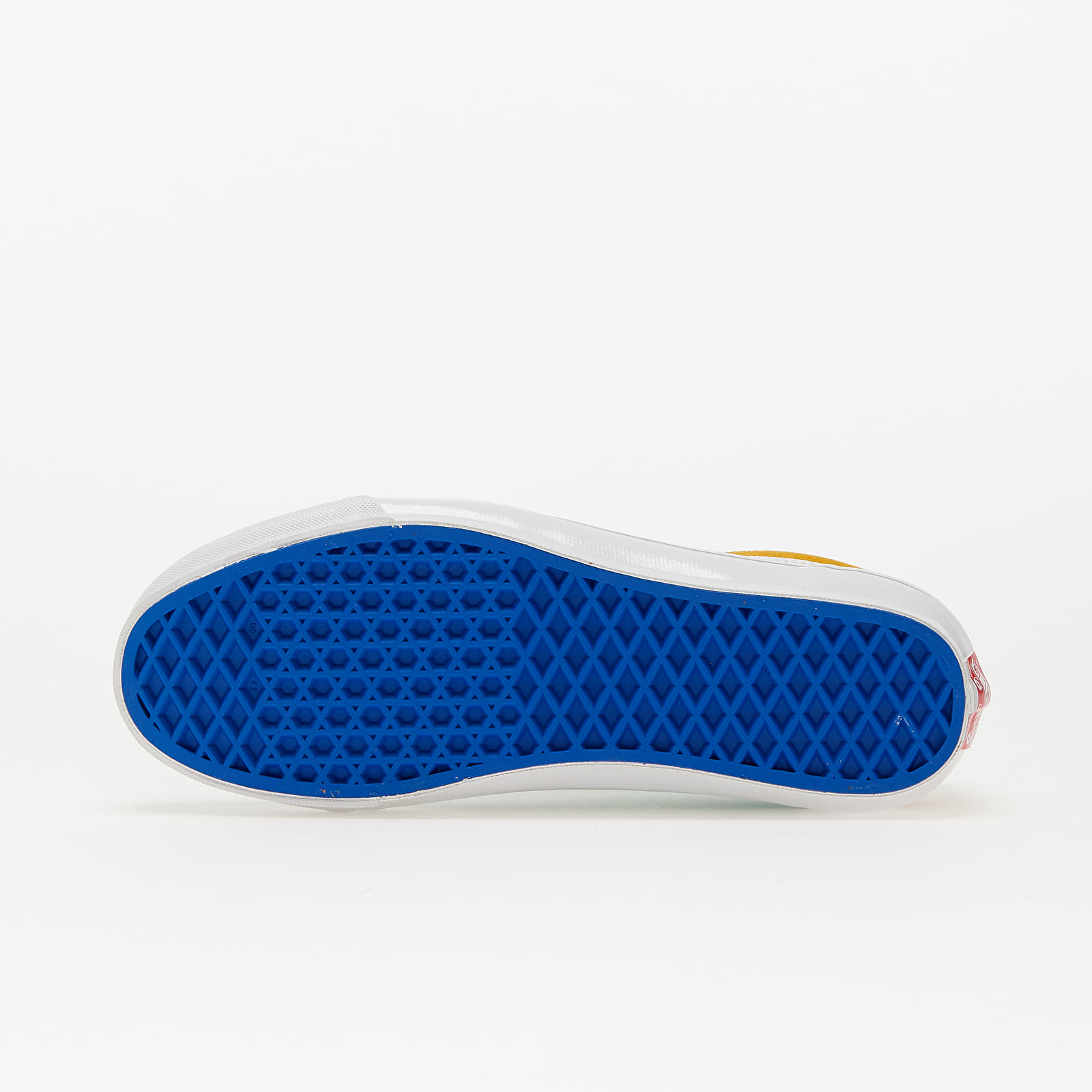 White vans hotsell blue sole