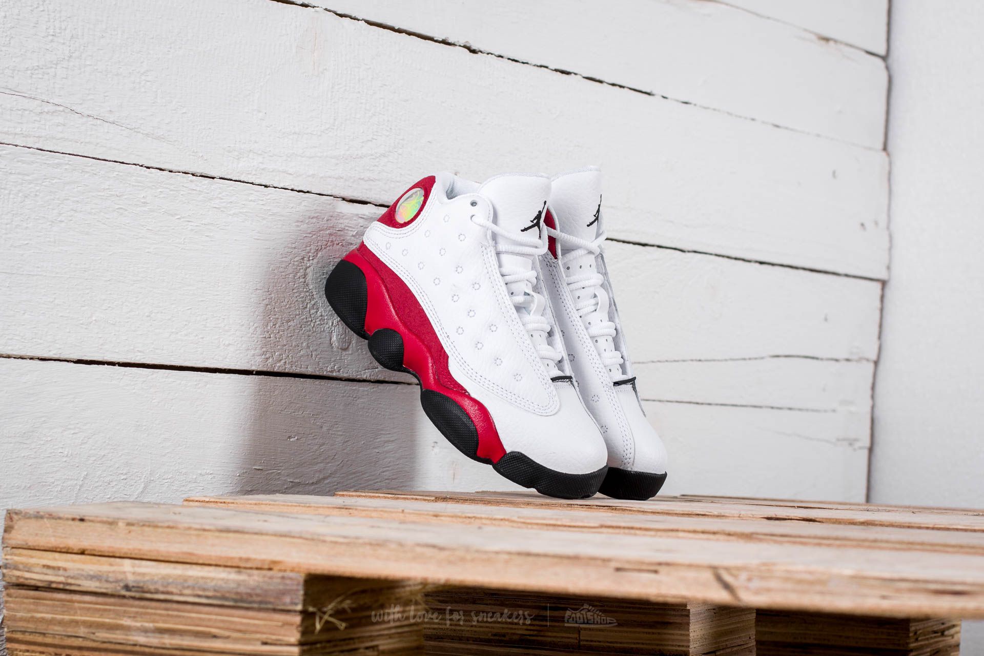 Kids' sneakers and shoes Jordan 13 Retro BP White/ Black-True Red-Cool Grey