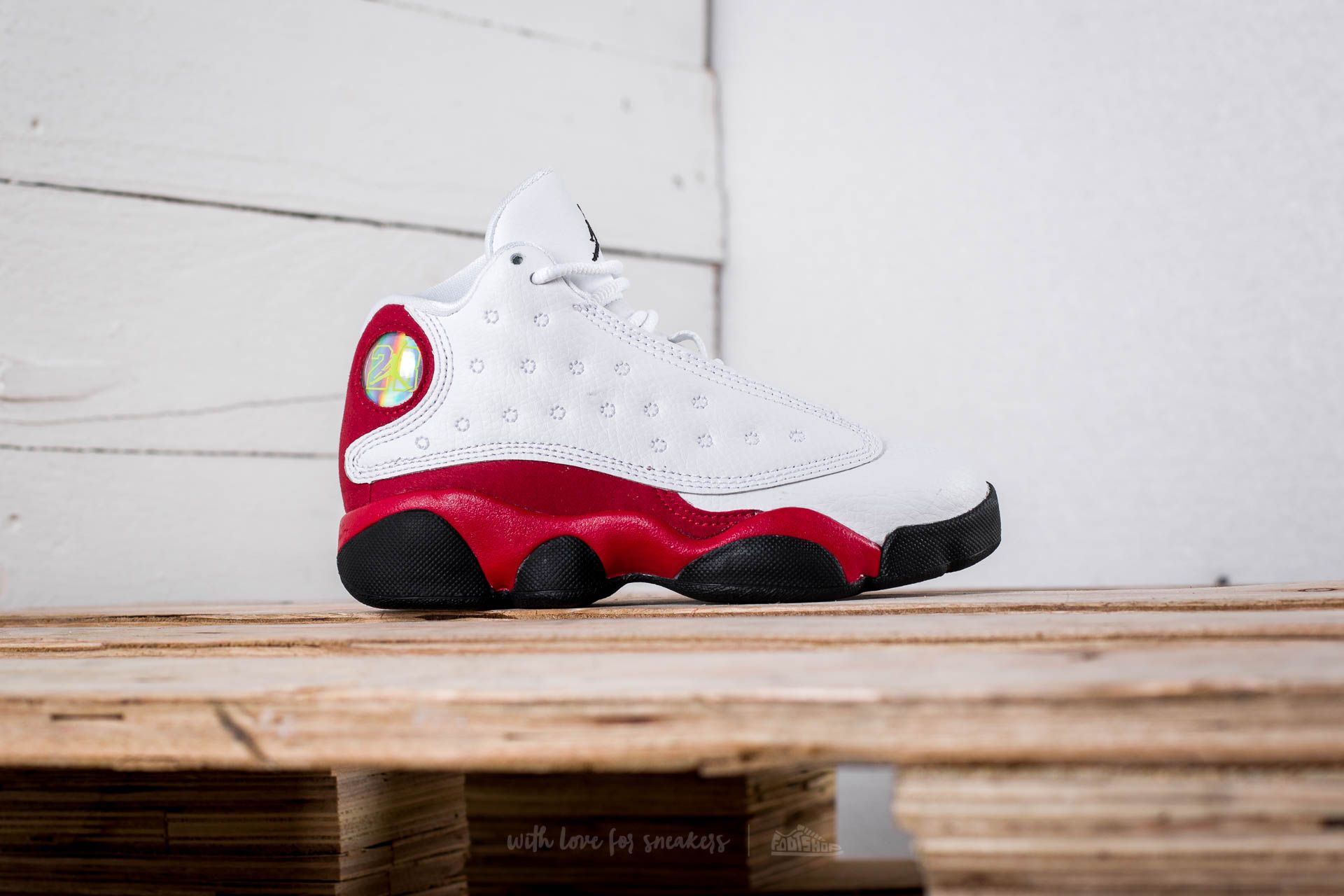 Scarpe e sneakers bambini Jordan 13 Retro BP White Black True Red Cool Grey Footshop