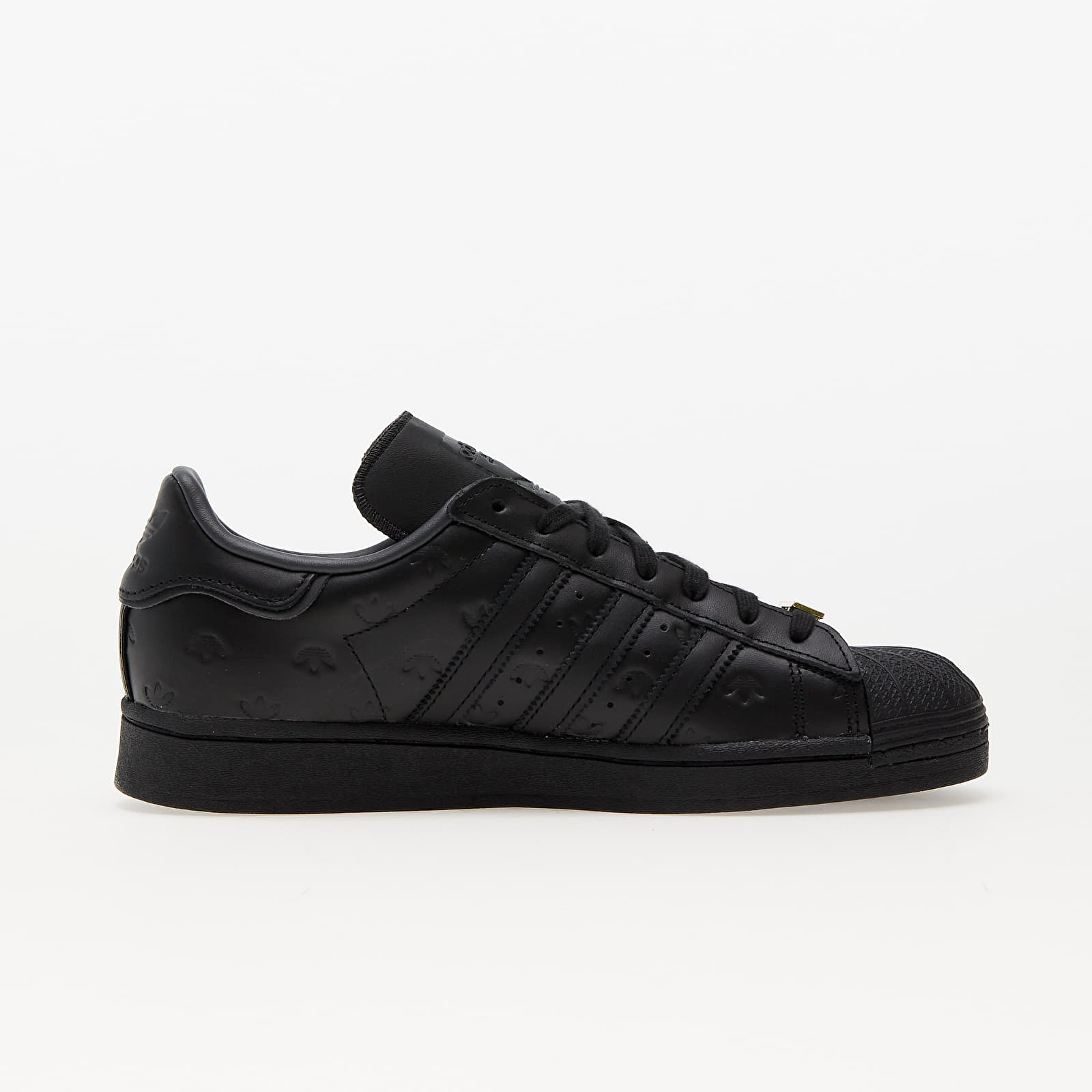 Adidas superstar sales shoes black