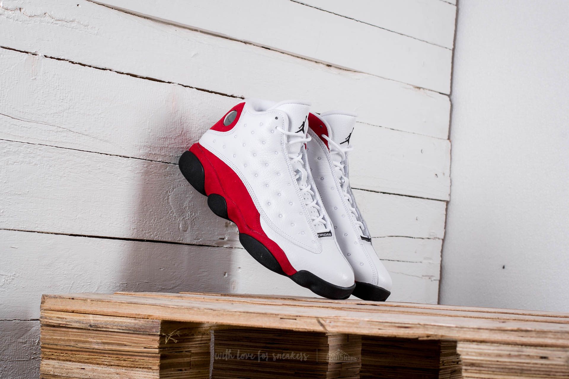 Pánske tenisky a topánky Air Jordan 13 Retro White/ Black-Team Red