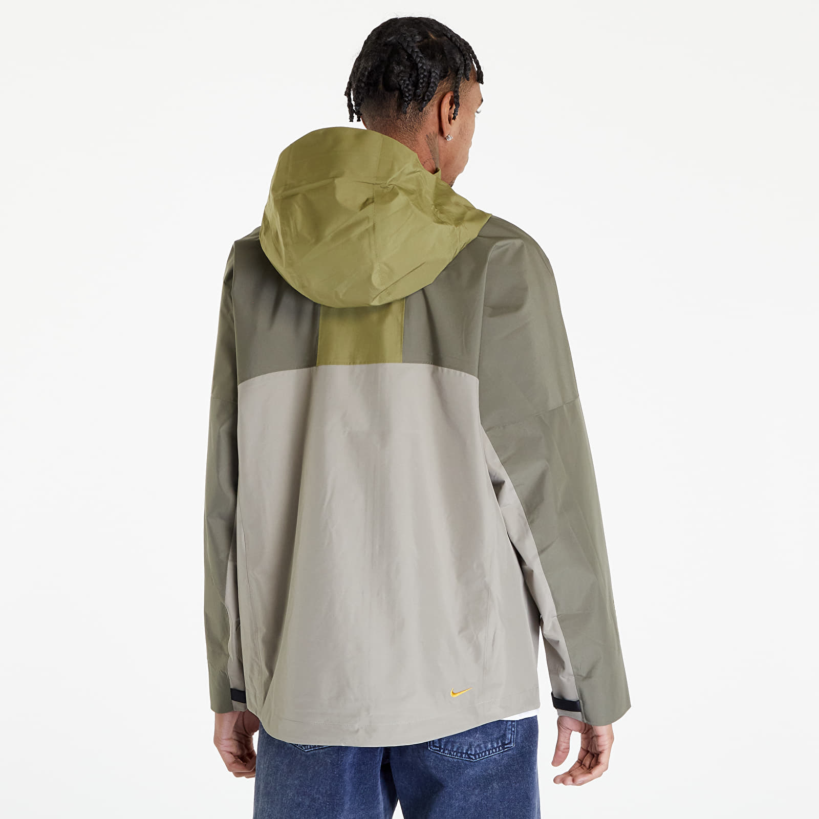 Striukės Nike ACG Storm-FIT Cascade Rains Full-Zip Jacket Pilgrim/ Medium Olive/ Gold Suede