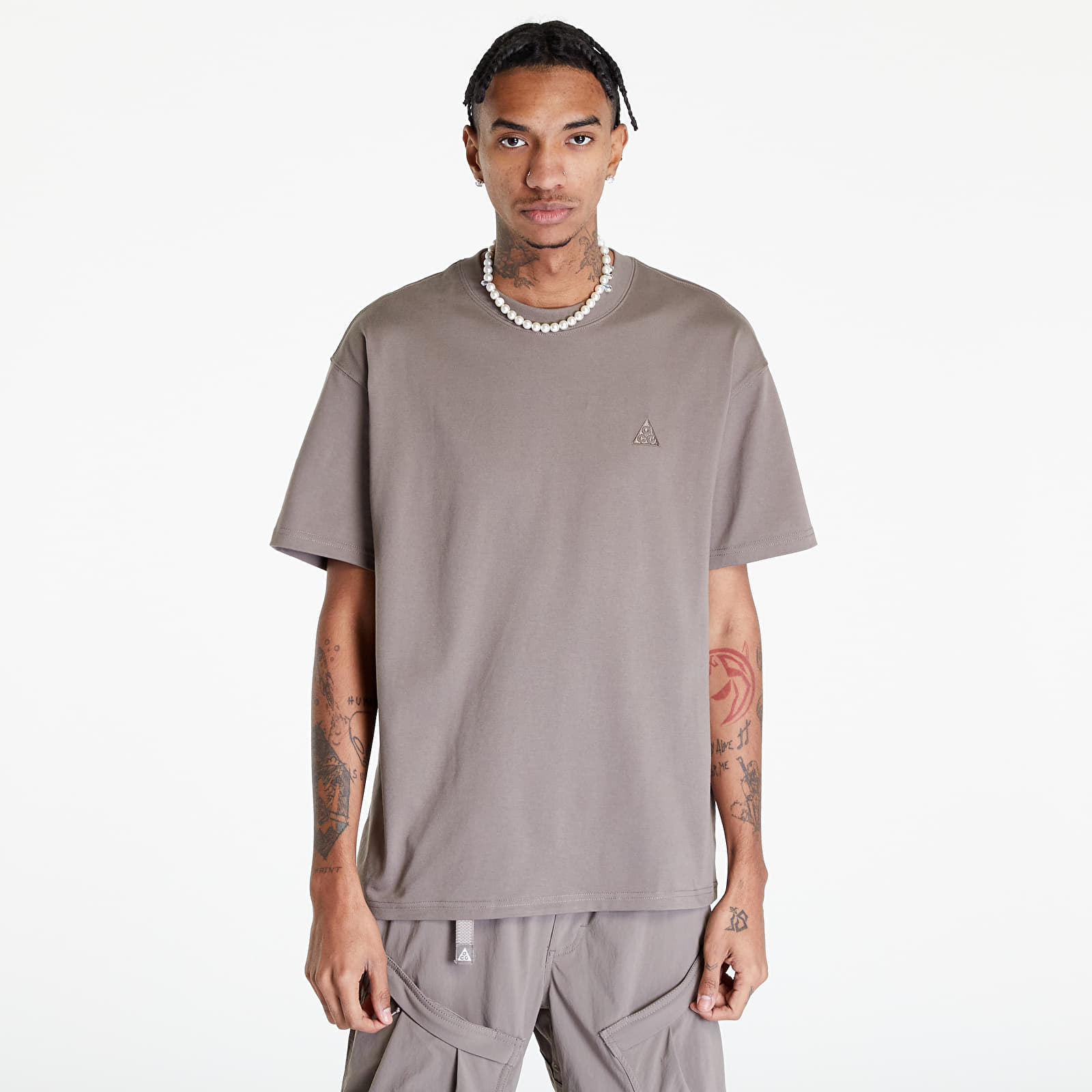 Magliette Nike ACG Men's T-Shirt Olive Grey