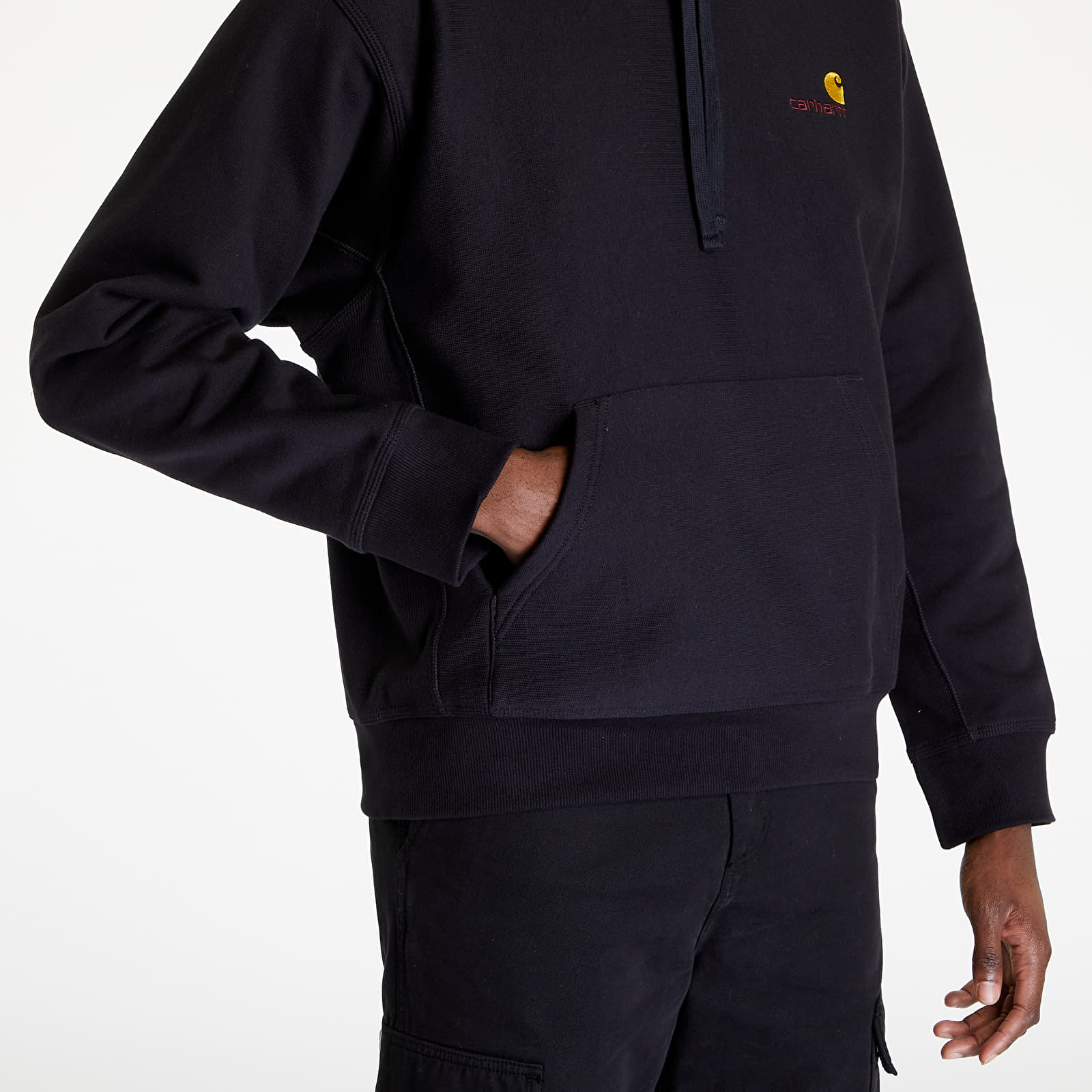 Sweatshirts Carhartt WIP Hooded American Script Sweat Black
