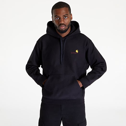 Carhartt WIP Hooded American Script Sweat Black