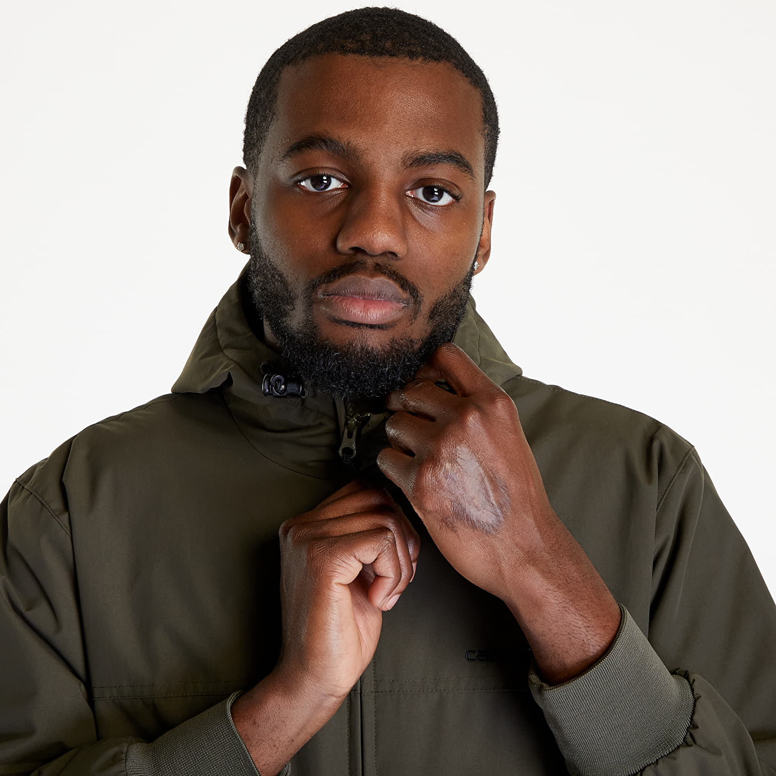 Jacken Carhartt WIP Hooded Sail Jacket Cypress/ Black