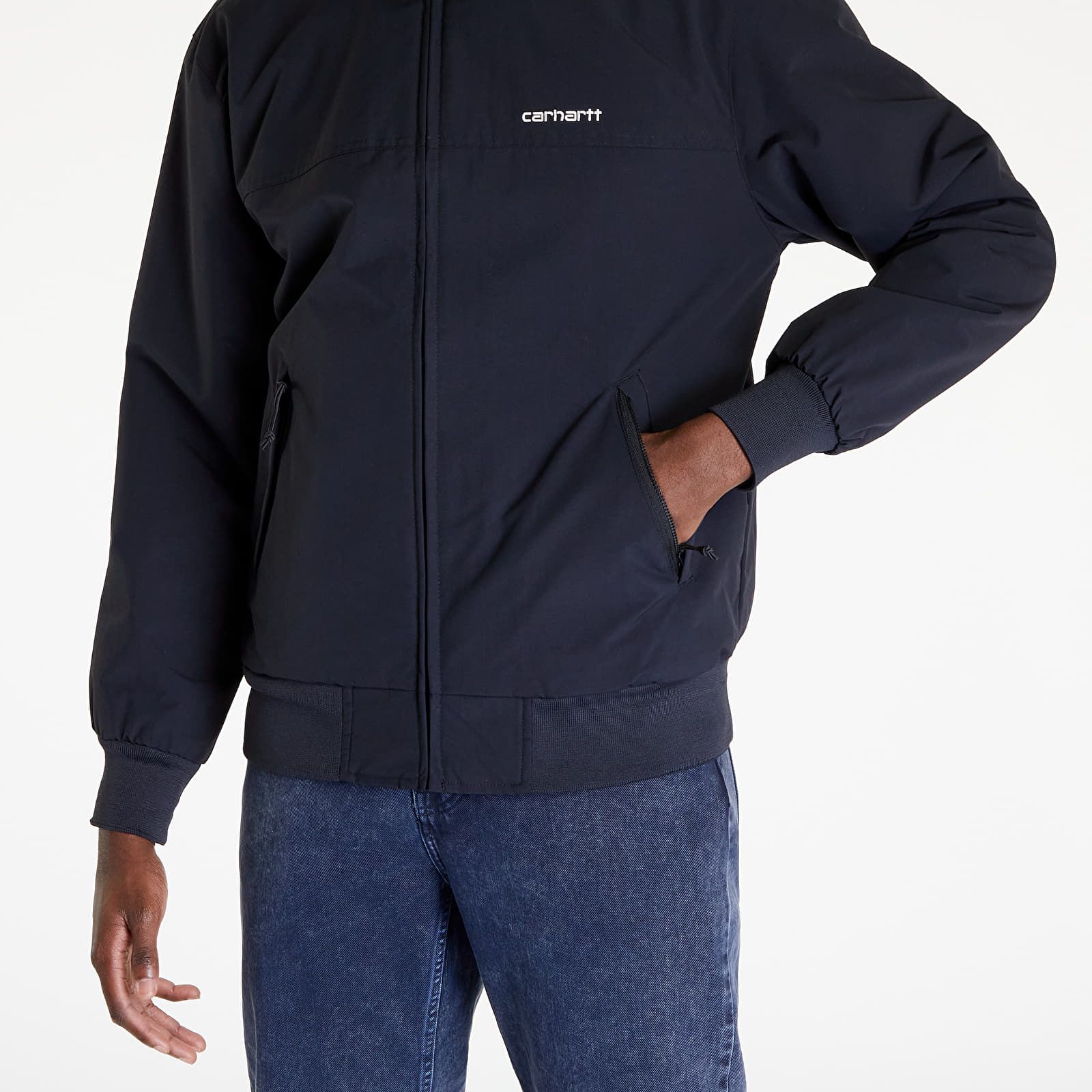 Carhartt hooded sail jacket navy hot sale