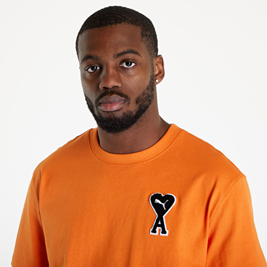 Puma orange sweatshirt discount