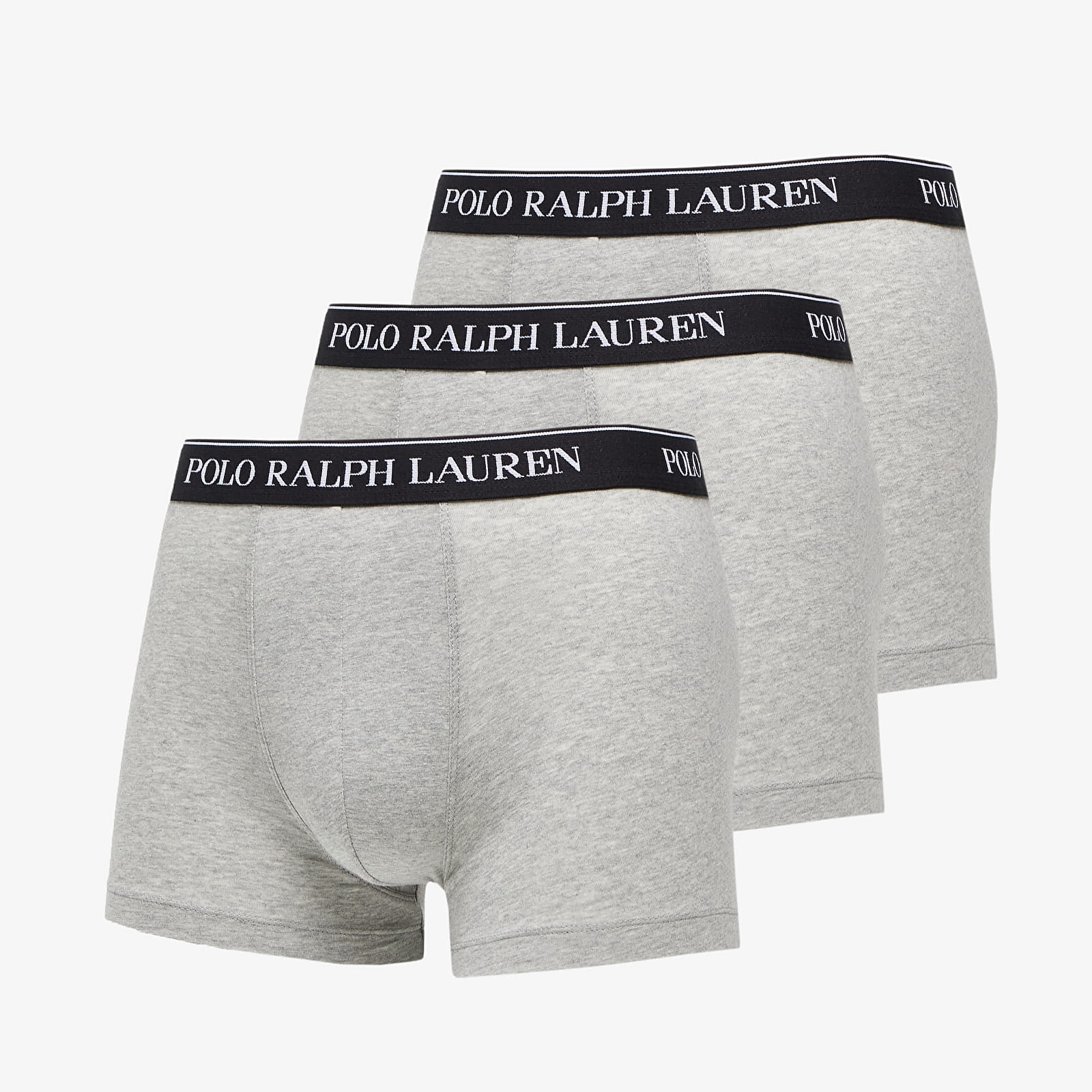 Levně Ralph Lauren Stretch Cotton Classic Trunks 3-Pack Grey
