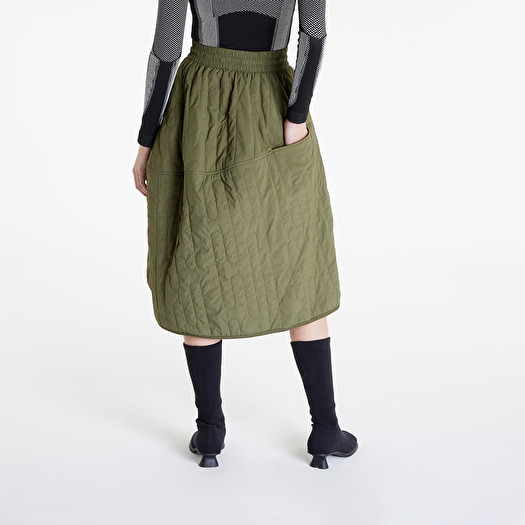 Midi skirt online with pockets quilted
