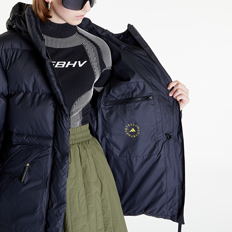 adidas x Stella McCartney Mid-Length Padded Winter Jacket Black