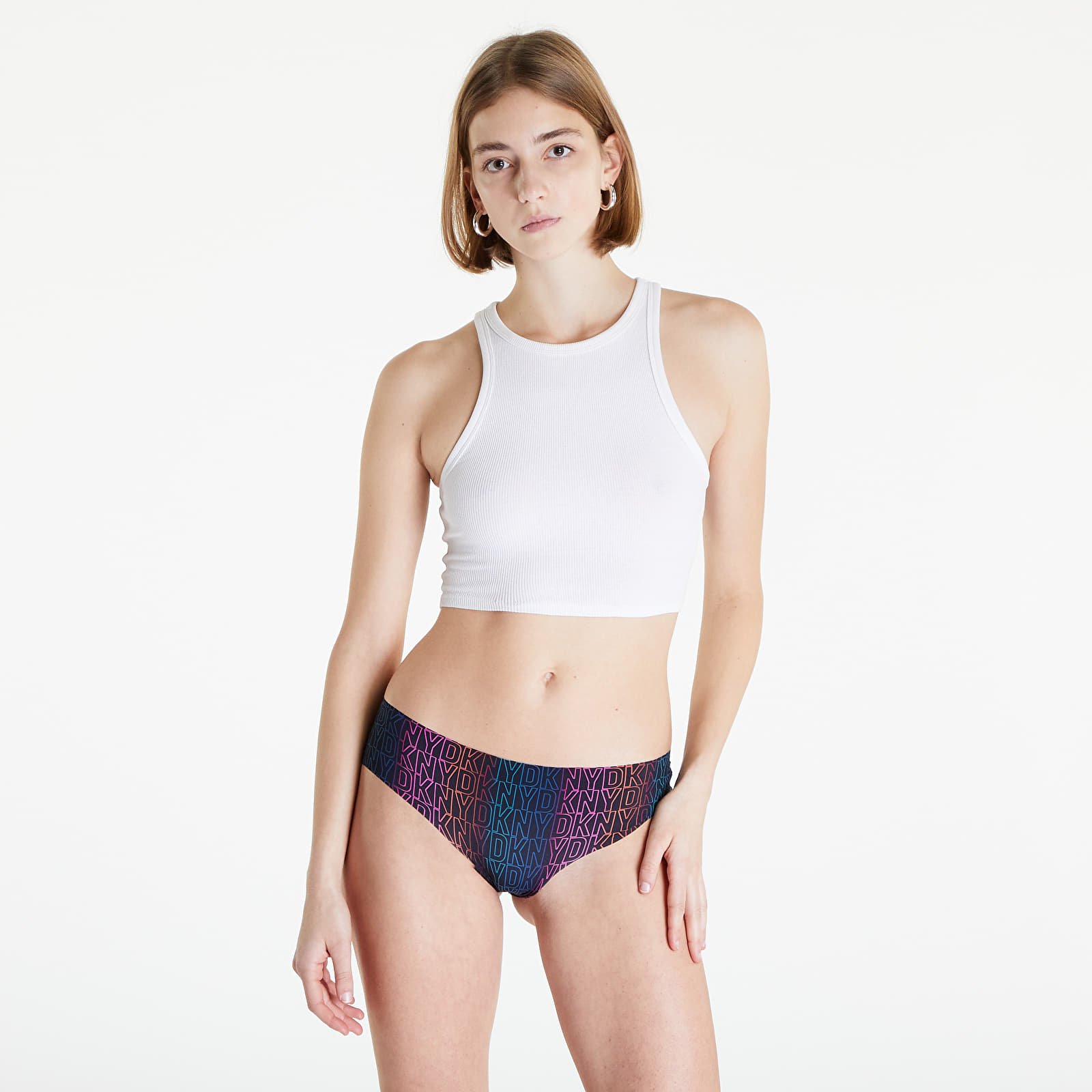 Panties DKNY Intimates Boxed Cut Anywhere Hipster Black/ Glow/ Logo Gradation
